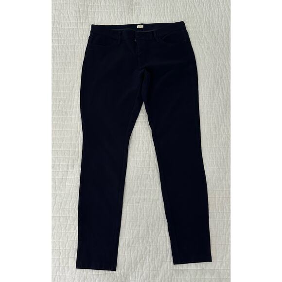 J.Crew Pants - J CREW Womens Pants Navy Blue Skinny Ponte Knit Stretch Low Rise Minimalist | 10